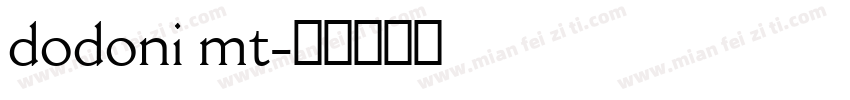 dodoni mt字体转换